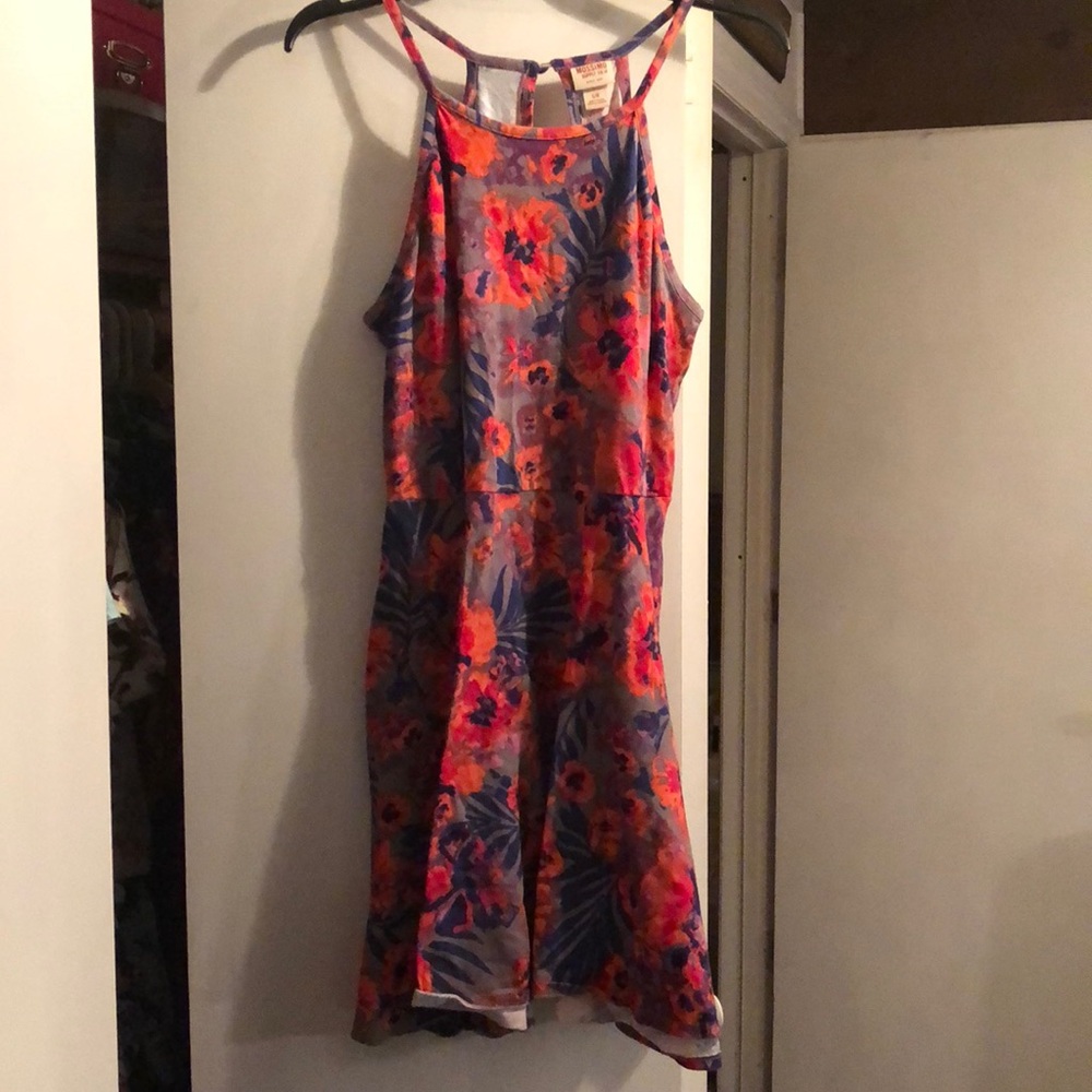 Floral halter dress